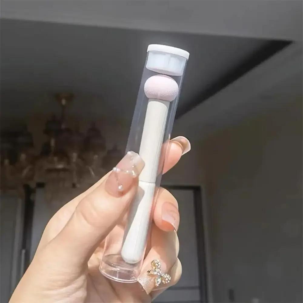 

1Pcs Concealer Brush Cover Dark Circles Mushroom Head Perfect Makeup Easy To Clean Makeup Brush Manicure Accessories Tool розовый