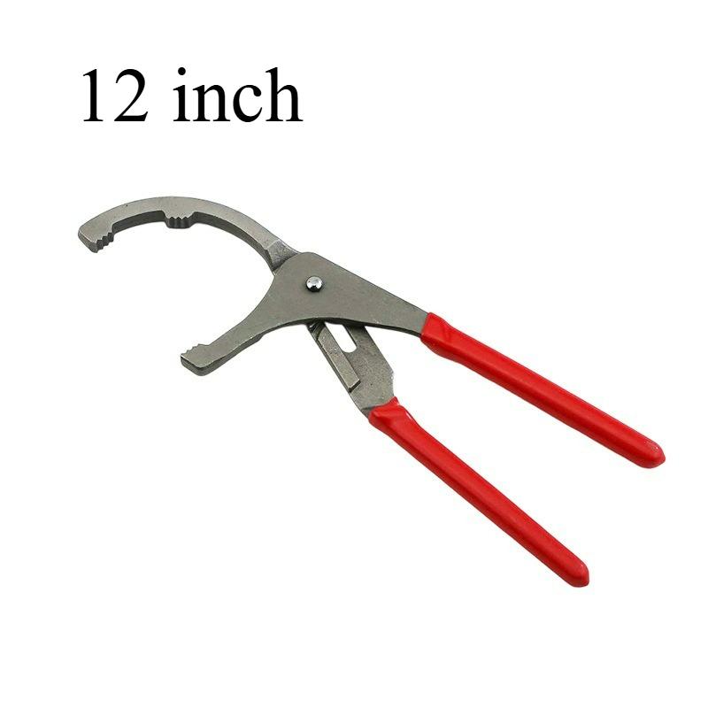 1pcs 9/12" Oil Filter Steel Filter Removal Tool Oil Filter Pliers Clamp Type Wrench Adjustable Hand Tools