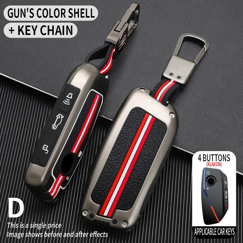 Zinc Alloy Car Key Case Cover Shell Fob For BMW i7 X7 G07 LCI iX I20 X1 U11 7 Series G70 G09 XM U06 G81 M3 2025 Car Accessories