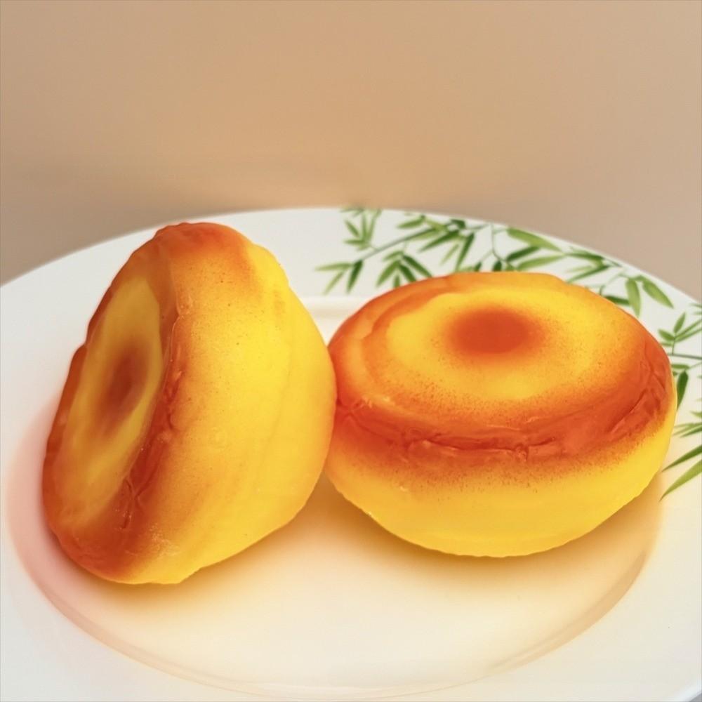 Slow Rising Egg Tart Squeeze Squishy Toys Round Decompression Toy New Stress Relief Toys Gifts