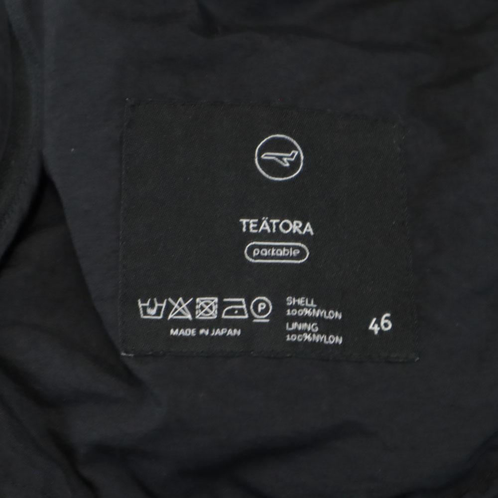 TEATORA made in Japan Long sleeve Nylon coat 46 Black series Men's Used