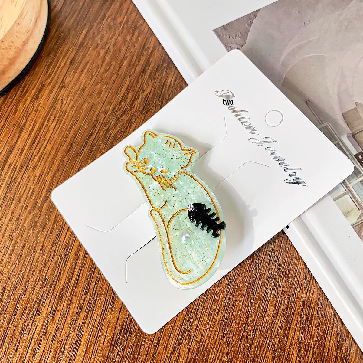 

Bofeiya Милая заколка для волос в виде кошки для девочек - Универсальный и простой аксессуар для волос для челки и типа утконос . Factory Direct Sale