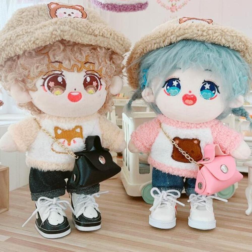 Cloth 20cm Cotton Doll Hat Dress Up Plush Doll Costume Suit Plush Doll Hat Children Toy