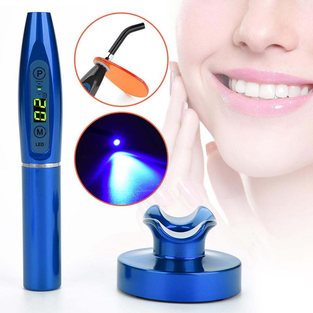 Rechargeable Wireless Dental Curing LED Light Lamp  Blue