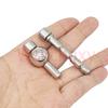 Screw Lock Stainless Steel Male Chastity Device Cock Cage with Arc Penis Ring Sex Toys for Men Urethral Lock Adult Game