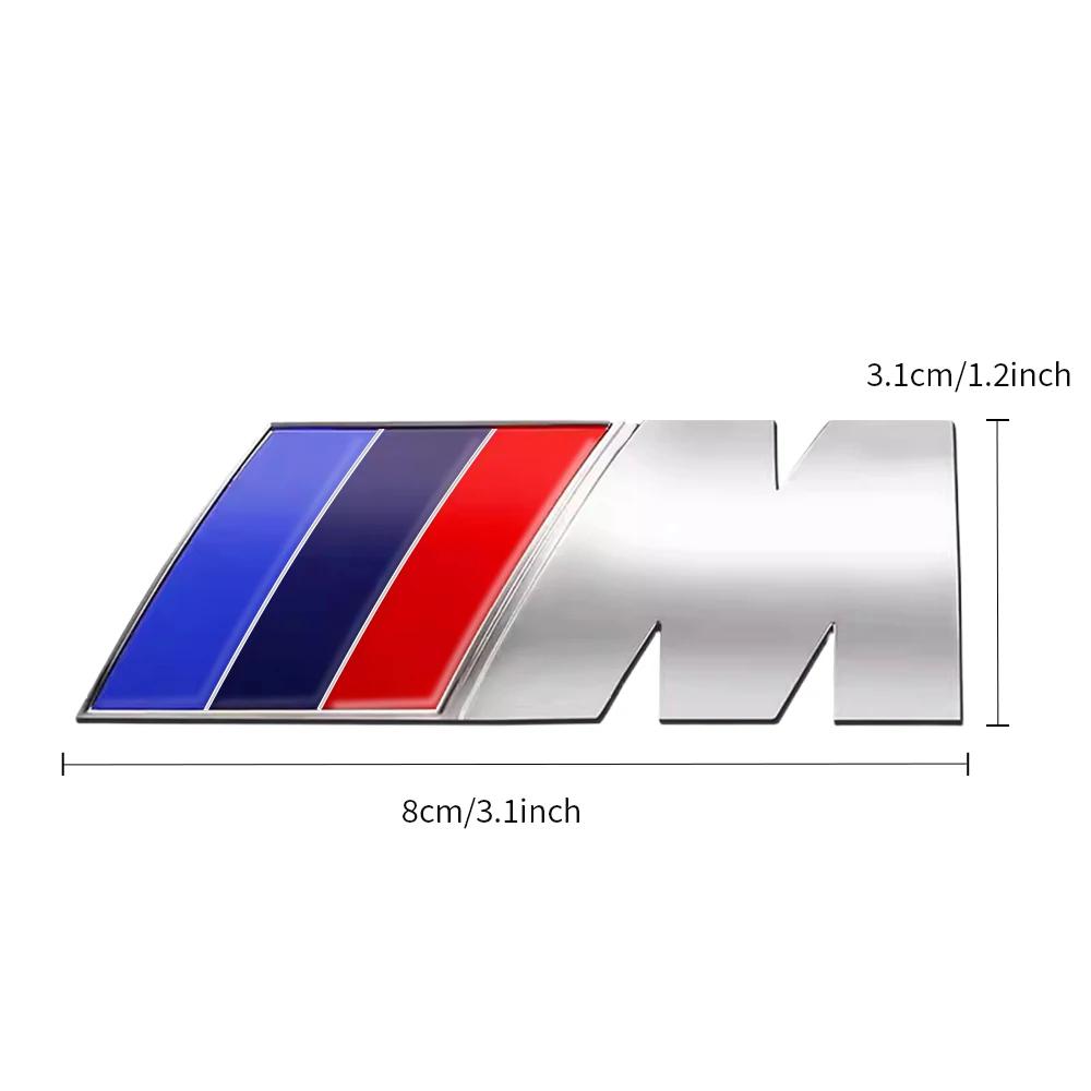 3D Metal Car Badge Body Trunk Decor Sticker Auto Modification Accessorie For M BMW Power E90 E92 E93 F20 F21 F30 F31 F32 E60 E39 jbzh05