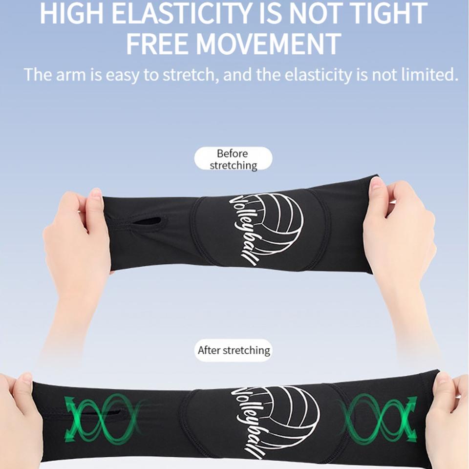 Gobygo 1 Paar Sport Armschützer Volleyball Armstulpen Handschuhe Unterarm Kompression Test Training Basketball Handgelenkstütze Bandage