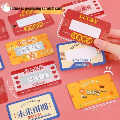 DIY Wish Come True Scratch Card - Student Reward & Homemade Lottery Sticker