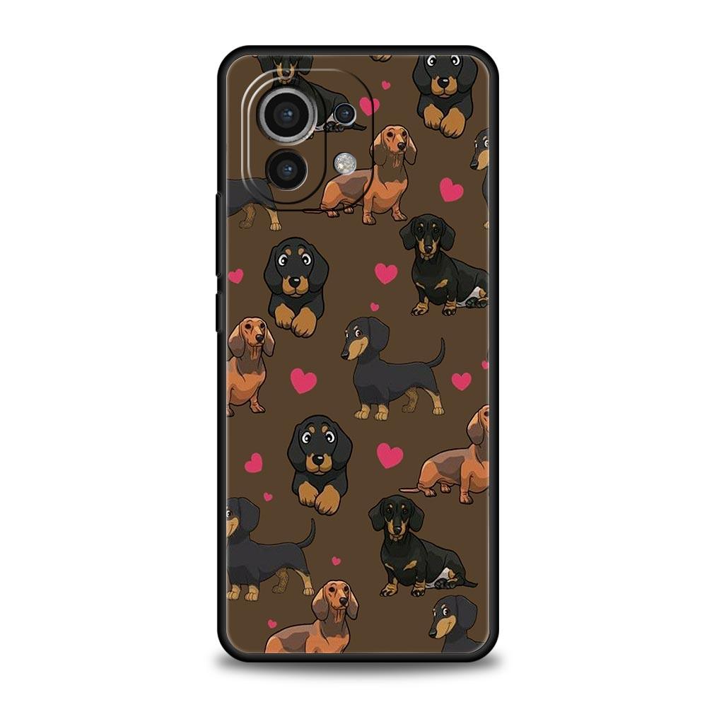 Dachshund Sausage Dog Phone Case For Xiaomi Mi 15 14 Pro 13 12 11 Lite 10T 11T 12T 13T 14T Poco X6 X5 X4 X3 NFC F3 F4 GT Cover
