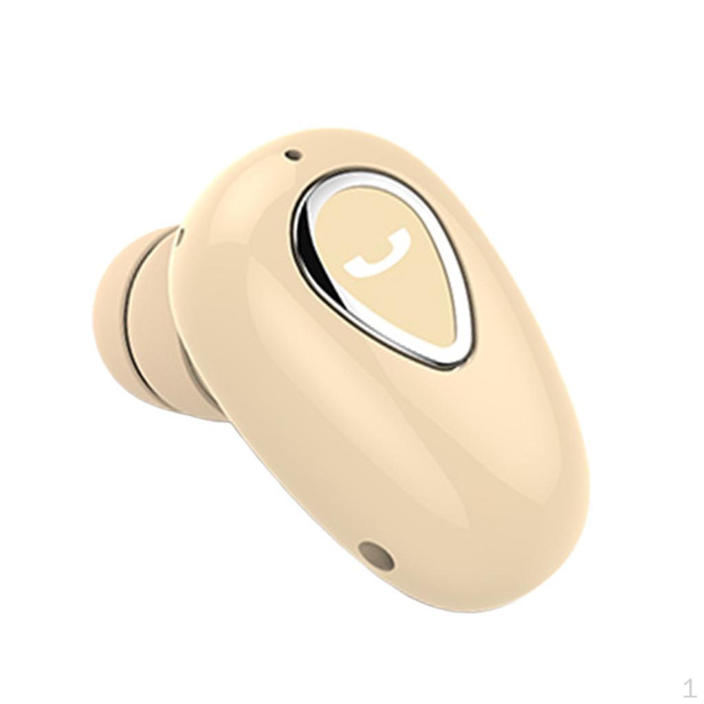 

Earphone Mini Invisible in- with Microphone Headphones beige
