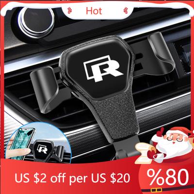 2026 New For VW VOLKSWAGEN Car Gravity Type Phone Holder Air Vent Clip Support Stand GPS For VW R GTI Polo Golf Passat Tiguan Ar