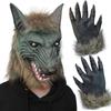 Holloween Horror Mask Party Cosplay Werewolf Costume Dress Up Mask Wolf Head Mask and Claws Animal Dress Up Props