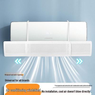 Wall-Mounted AC Wind Deflector: No-Installation Air Guide Cover