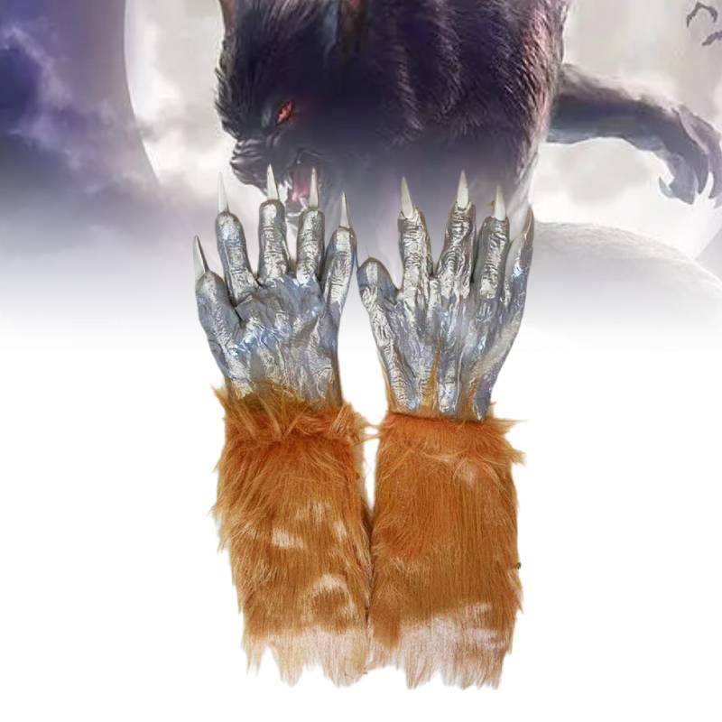 Zombie Halloween Werewolf Alien Cosplay Blood Glove Pvc Material Party Props