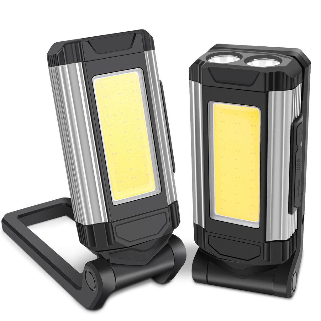 Folded Work Lights Aluminium Alloy USB Charging Magnetic COB Inspection Lamp Portable Fill Light