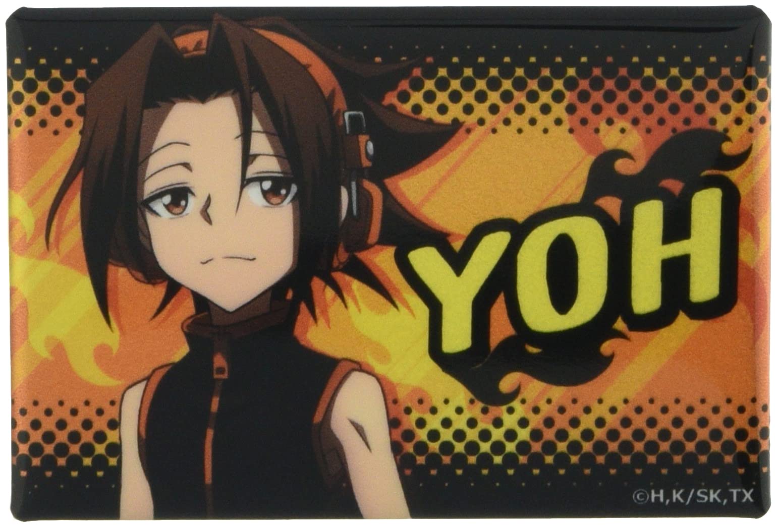 SHAMAN KING Hologram Can Badge Asakura Yoh B HBAN-M001-m02