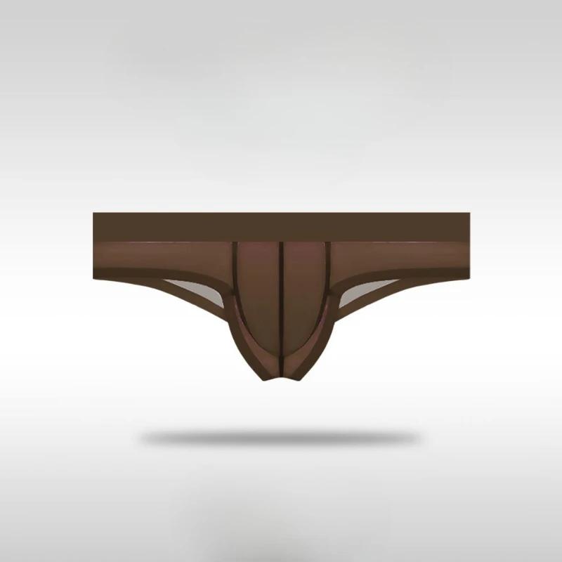 Men'S Briefs Ice Silk Seamless Panties Ultra-Thin Transparent Underwear Low-Rise Underpants Ultra Elastic Bikini Slip Homme
