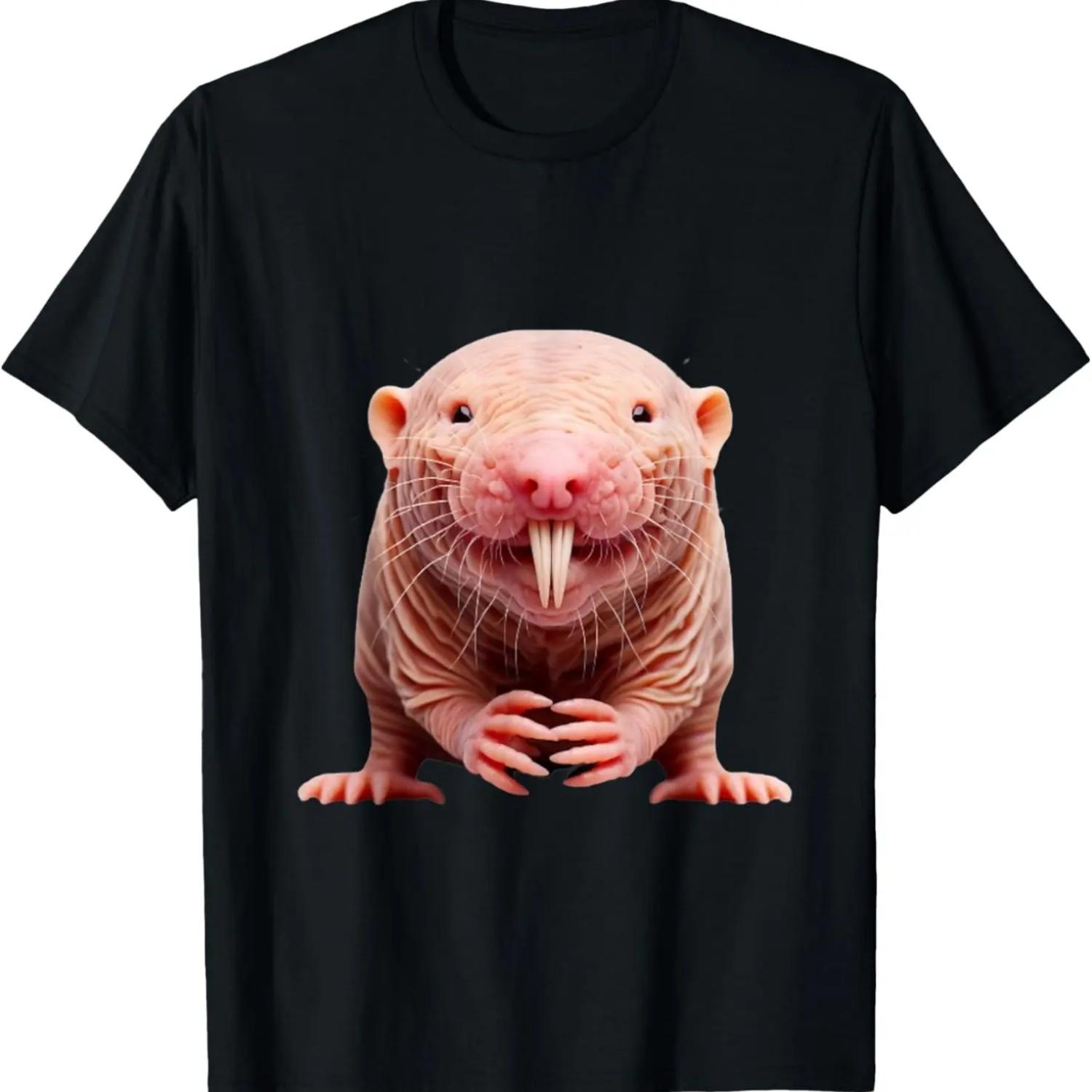 I Just Really Like Naked Moles Ok_ Funny Naked Mole Rat T-Shirt S чёрный