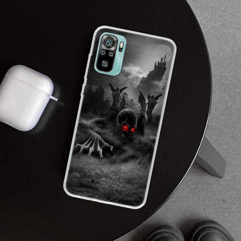 Reaper Skull Skeleton Gun Phone Case Cover for Xiaomi Redmi Note 15 14 13 12 11 Pro Plus 14S 12S 11S 11T 11E 10S 10 Customized F
