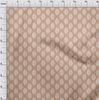 oneOone Cotton Flex Dark Beige Fabric Asian Leaf Block Fabric For Sewing Printed Craft Fabric By The Yard 40 Inch