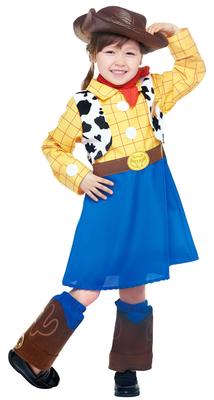 Disney Toy Story Woody Kinderkostüm für Mädchen, Größe S, 100cm-120cm Körpergröße