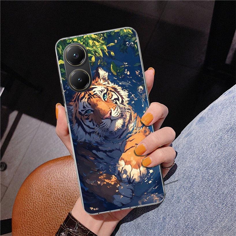 Superior Tiger Pattern Art Phone Case For Xiaomi Poco X7 X6 X5 Pro F7 Ultra Redmi 15C 15 13C 13 12C 12 10 10A 10C 9 9A 9C 9T Cov