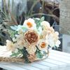 Simulated Flowers Bouquet Bright Colors High Simulation No Withering Fading Fake Flower Home Office Decor