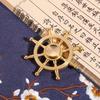 Brass Ship's Wheel Gyro