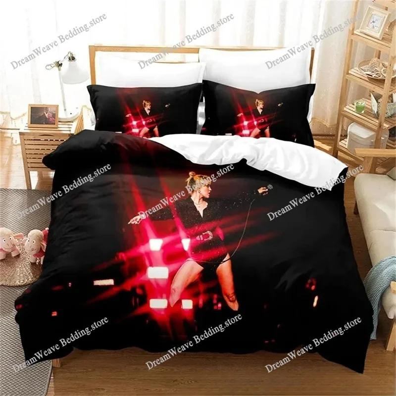 Fashion 3D Print Singer M-Miley Cyrus Bedding Set Boys Girls Twin Queen Size Duvet Cover Pillowcase Bed Kids Adult Duvet Cover74