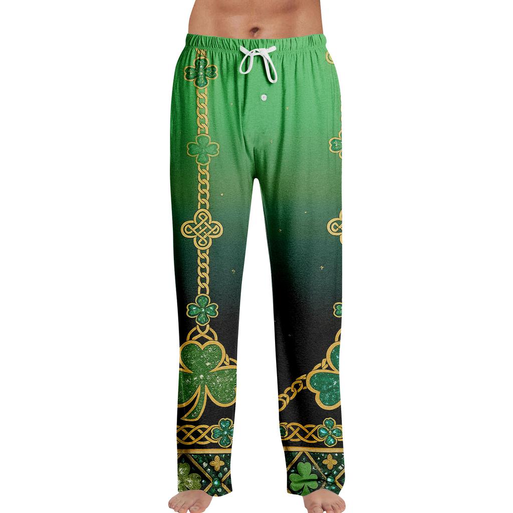 Men's St. Patrick's Day Print Home Sleep Pants