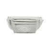 Bolsa Transversal de Grande Capacidade, Leve, Bolsa de Peito Multifuncional Estilo Street, Pochete, Cinza-Branco