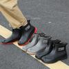 Couple fashion men's low-top non-slip rain boots are non-slip with one foot