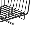 Under Shelf Wire Basket Iron Black Multifunctional Space Saving Under Cabinet Hanging Basket Organizer