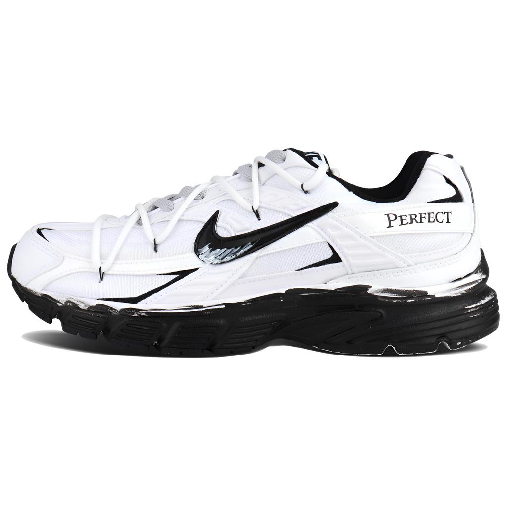 Nike Initiator Abrasion Resistant Breathable Low top Running Shoes Unisex Black White 394055-100(Team644-LK)