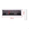 1/64 Parking Lot Showcase Container with LED Lights 11.81 x 5.51 3.94Inches Backdrop Protective