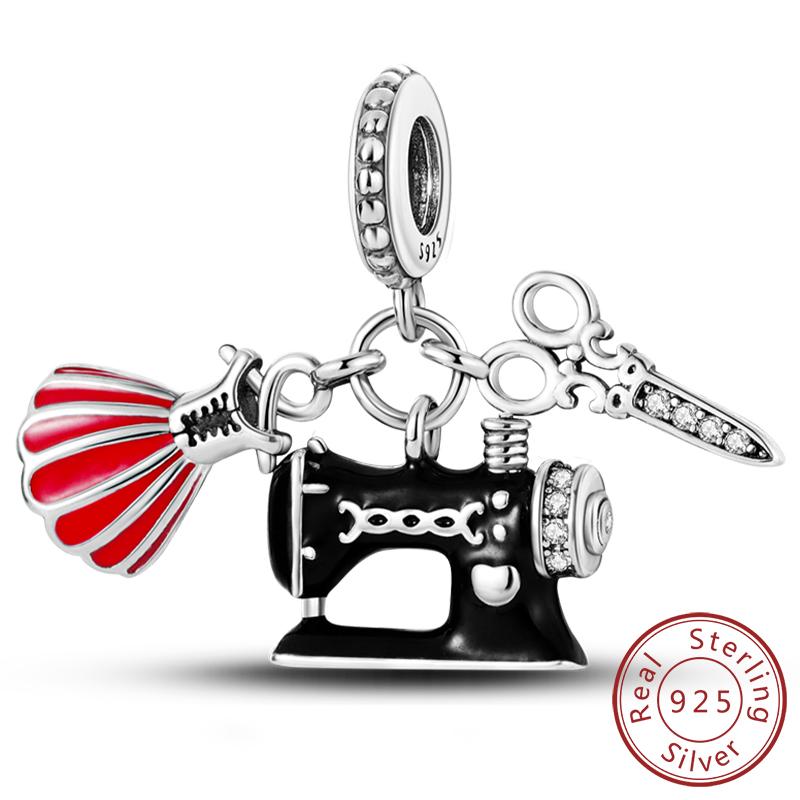 Fit Original Copper Charms Beads Wine Glass Coffee Cup Charms Pendant For Women Bracelet Charms Diy Jewelry Gift