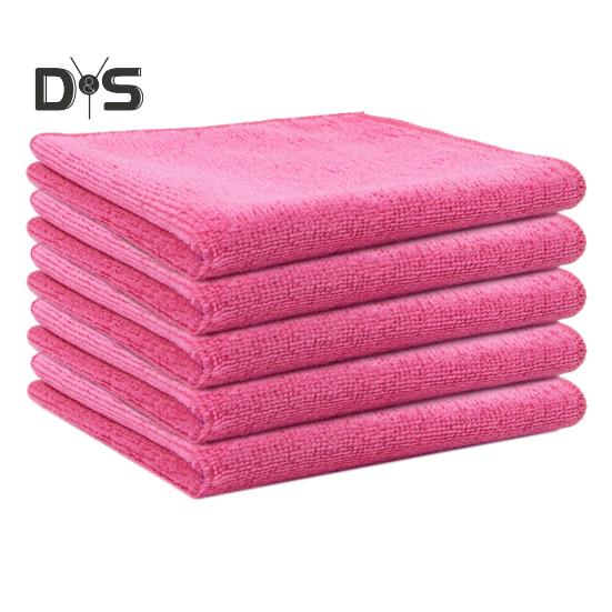 

5 шт. 30x30 см большой набор кухонных полотенец из микрофибры для чистки одежды для удаления масляных пятен с высокой впитывающей способностью, многоразовые кухонные полотенца 30*30cm розовый