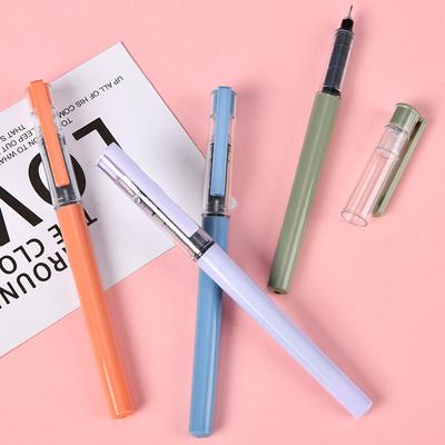 1 Pc Direct Liquid Ballpoint Pen Fluent Writing Suitable for Office Work, Brushing Questions, Signing Writing, Diaries, Notes, Student Classroom