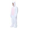 Adult Women Men Velvet Rabbit Animal Hooded Jumpsuit Halloween Cosplay Costumes School Stage Drama Show Performance Role Play Outfits