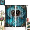 Viking Curtains Viking Totem Curtains Ancient Scandinavian Bedroom Living Room Decoration 2 Panel Groups W42 * L45 Inch