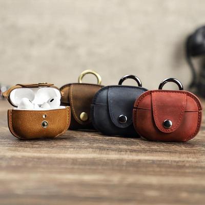 Custodia protettiva in vera pelle fatta a mano per AirPods Pro 2