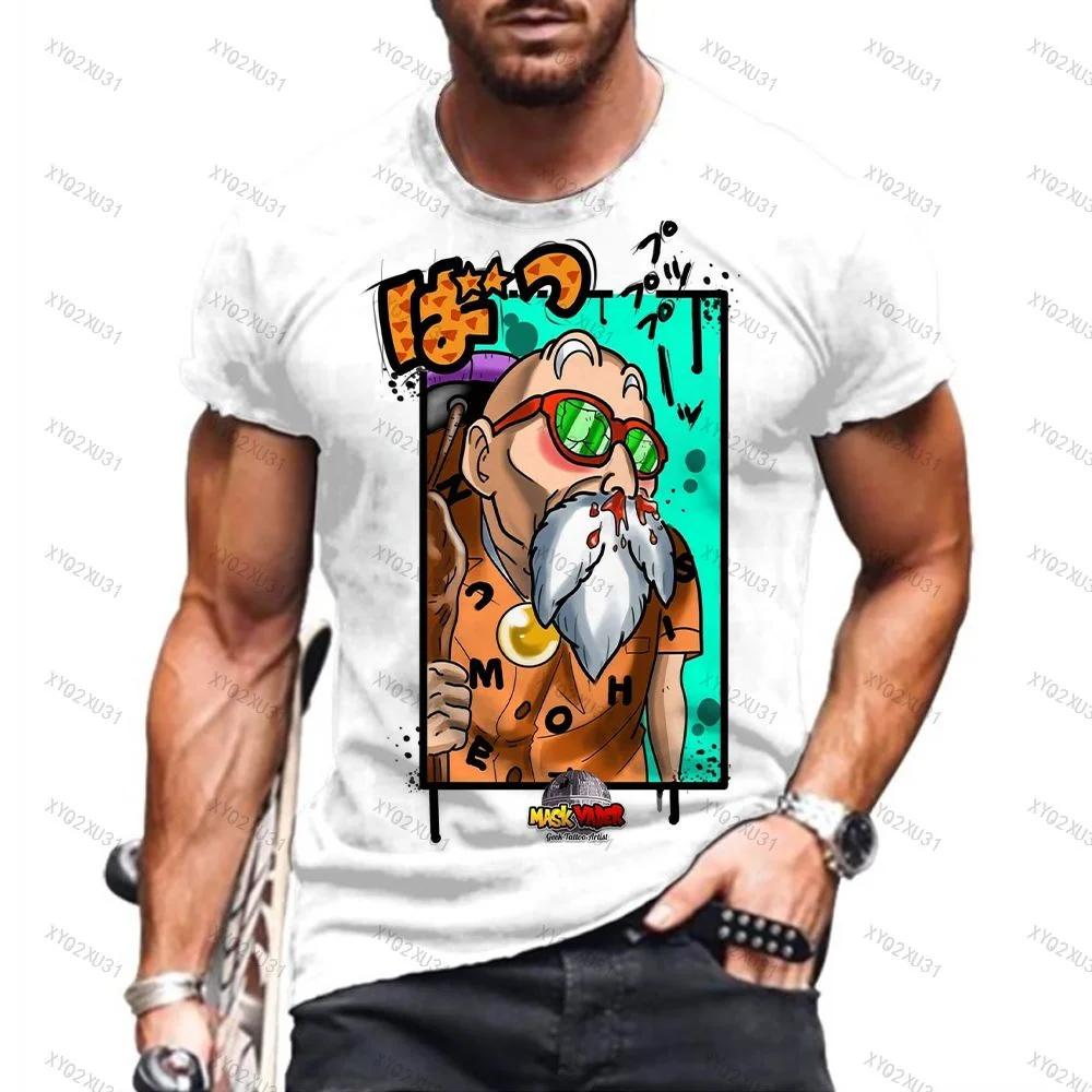 2025 Anime Short Sleeve Gentleman Y2k DragonballsT Shirt Men's Clothing Summer New in Tops and T-shirts Boy Narutos Clothes Tees