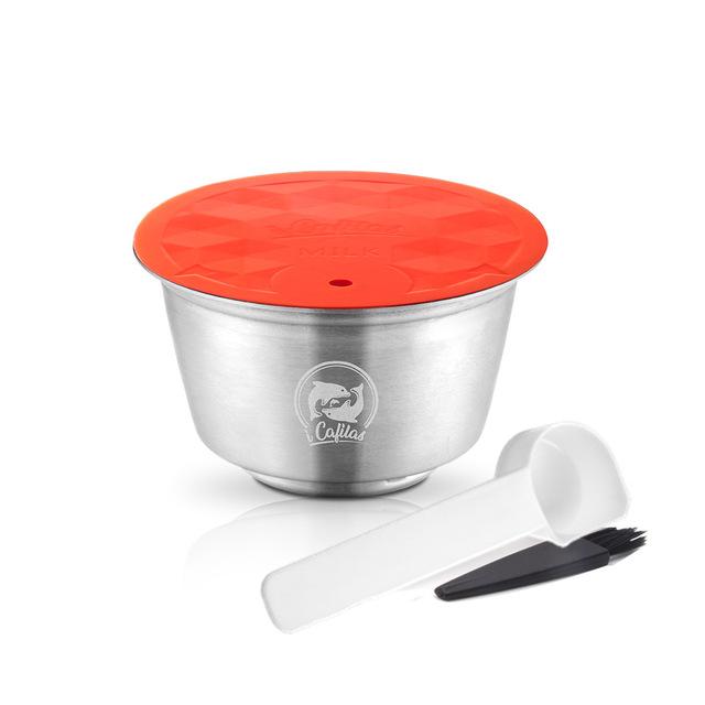 Reusable Coffee & Milk Foam Capsules For Nescafe Dolce Gusto Refillable Coffee Filter Latte Maker