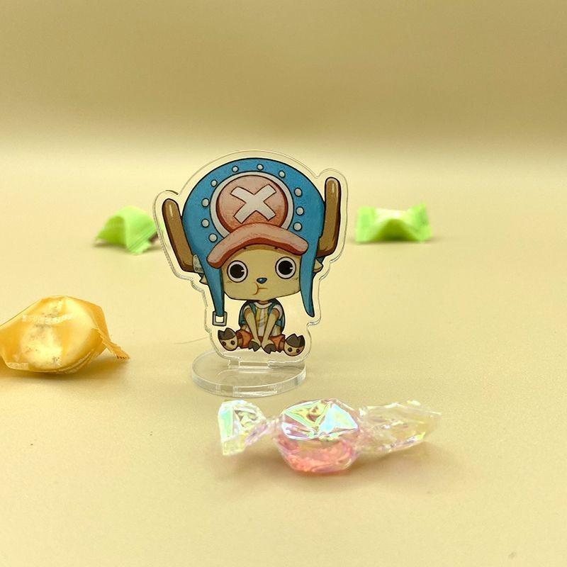 One Piece Anime Chibi Acrylic Stand Double-Sided Layered Desktop Decoration Collectible Ornament Birthday Gift For Fans