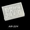 Nail Art Soft Silicone Flower Relief Mold 3D Carving Curved Template Tools Art Supplies Nail Art Charms Accessories For Salon