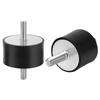 VV Type Rubber Shock Absorber with Dual External Threaded Rods - Industrial Vibration Dampening Silent Buffer Pad NHE01