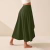 Women's Solid Color High Waist Temperament Elegant Slit Long Skirt Fashionable Slim Popular Skirt