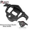 Universeller Motorrad-Instrumentenhalter Schwarze Metallhalterungen für digitale Motorradinstrumente Geschwindigkeitsmesser Kilometerzähler Drehzahlmesser