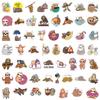 100 New Style Cute Sloth Graffiti Stickers Decorate Suitcase Laptop Scooter Waterproof Stickers