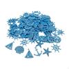 50 Count Miniature Nautical Wood Cutouts for Coastal Decorations